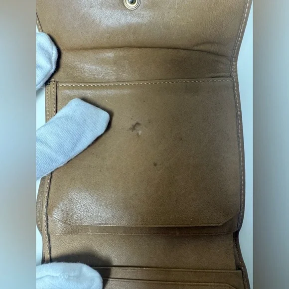 Celine Tan Monogram Patterned Wallet - Picture 10 of 14